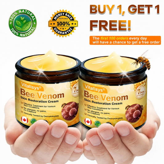 【𝟐𝟎𝟐𝟔 𝐍𝐞𝐰 𝐔𝐩𝐠𝐫𝐚𝐝𝐞: 𝟖𝟎% 𝐎𝐅𝐅】📎🍯Aeehfeng® Bee Venom Skin Restoration Cream – with Royal Jelly, Hyaluronic Acid and Bee Venom for skin hydration, elasticity, anti-aging & repair