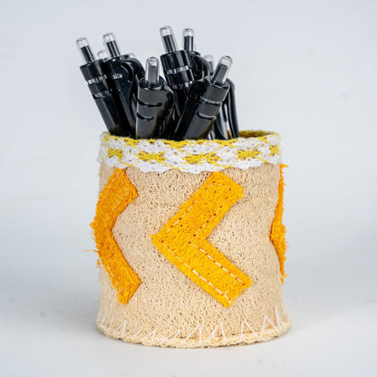 Loofah Pen Holders Home Decor Desks Shelves Coffee Tables